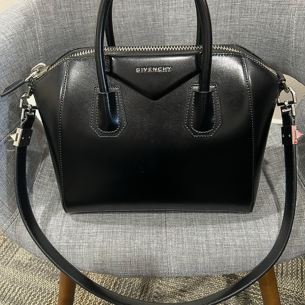 Givenchy Black Satchel with Luxurious Leather and Adjustable Strap